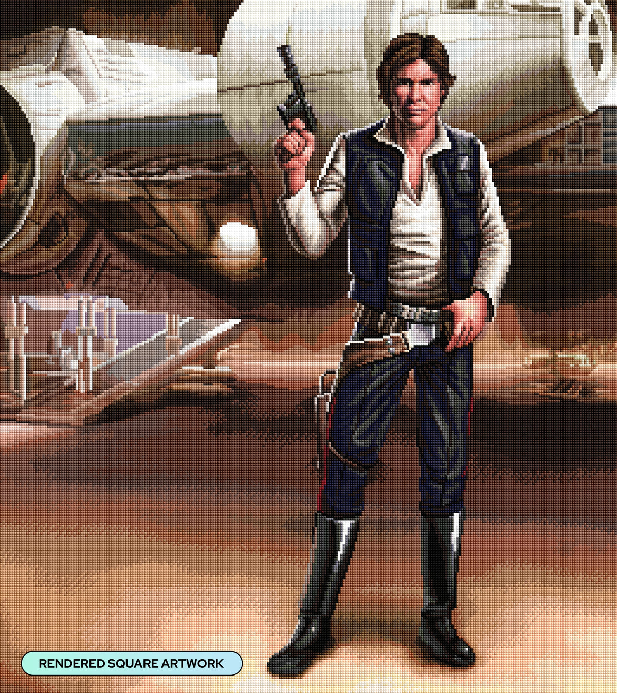 Diamond Painting The Smuggler 25.6" x 28.7" (65cm x 73cm) / Square with 58 Colors including 2 ABs and 4 Fairy Dust Diamonds / 76,473