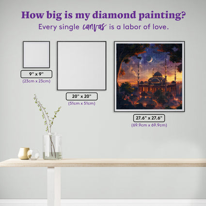 Diamond Painting The Starlit Sanctuary 27.6" x 27.6" (69.9cm x 69.9cm) / Square with 77 Colors including 2 ABs and 4 Fairy Dust Diamonds / 78,961