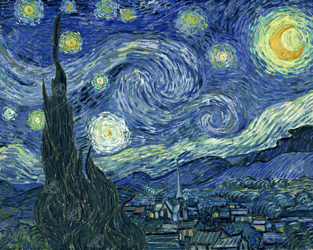 Starry Night — 18.1" x 14.6" Square 27 Colors including 1 AB 26 245