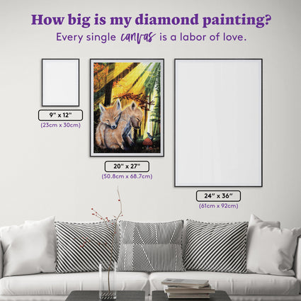 Diamond Painting The Warmth of Home 20" x 27" (50.8cm x 68.7cm) / Square with 60 Colors including 5 ABs / 56,304