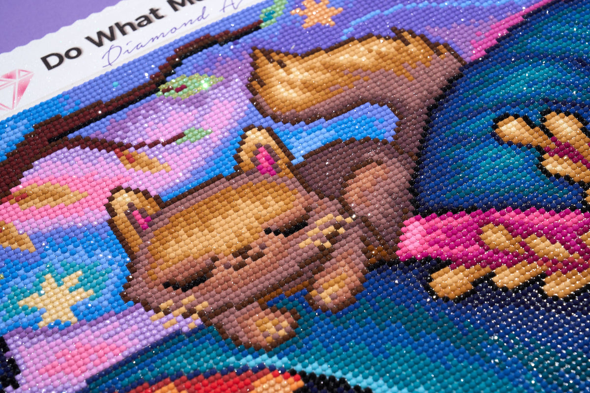 Diamond Painting The Witch Kitty Brew 20" x 28" (50.6cm x 70.7cm) / Round with 60 Colors including 1 AB and 7 Fairy Dust Diamonds / 47,288