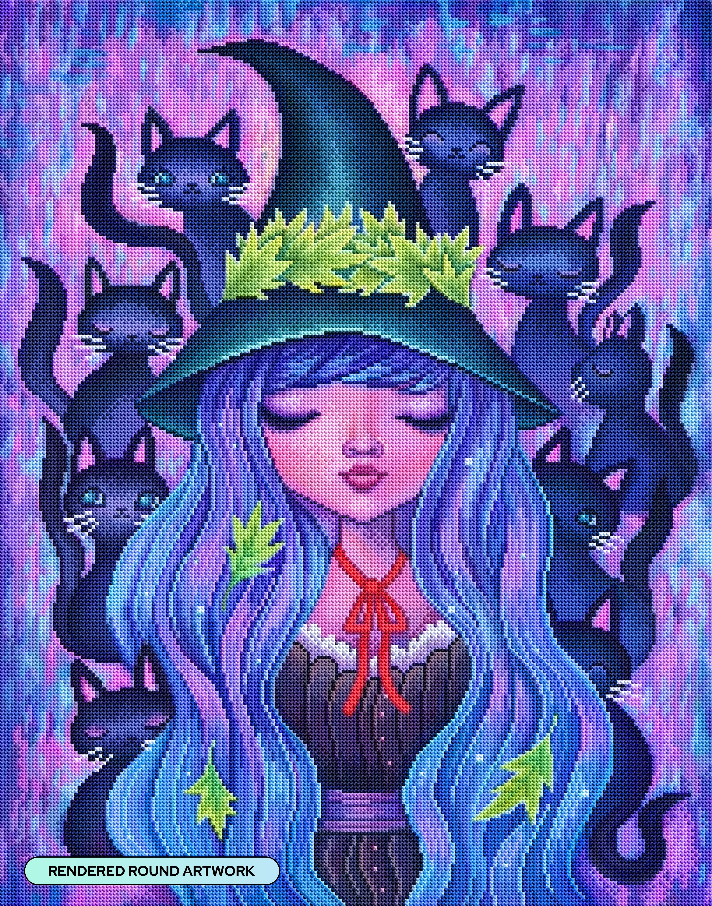 魔法使いの猫　Witch's Cat The Witch's Cats – Diamond Art Club