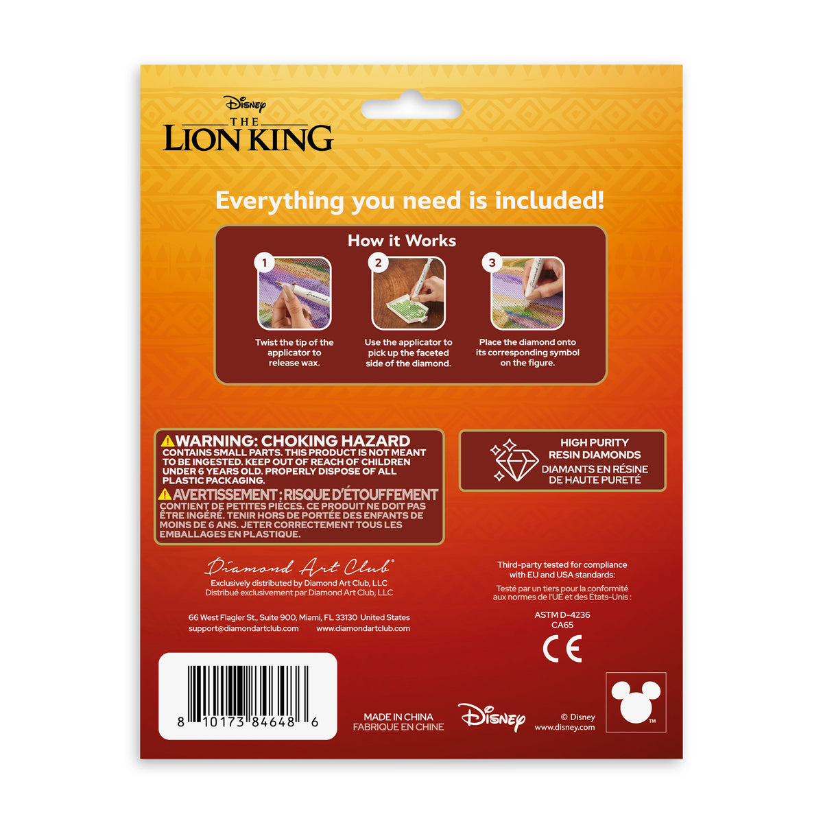 Diamond Painting Timon - Sparkle Pals™ 1.9" x 2.6" (5cm x 6.8cm) / Round with 2 Colors including 2 Fairy Dust Diamonds / 40