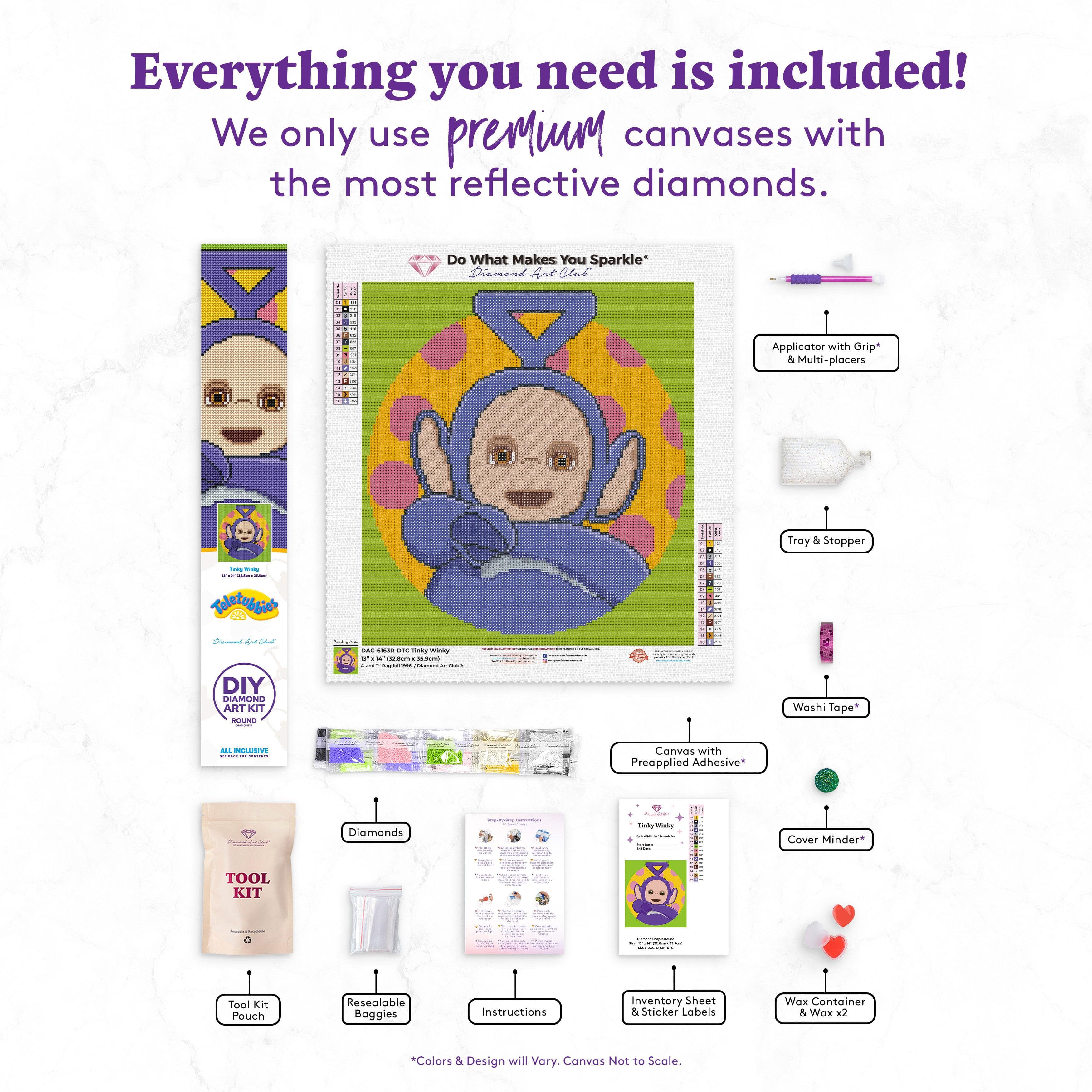 ティンキーウィンキー ダイヤモンドアートキット – Diamond Art Club