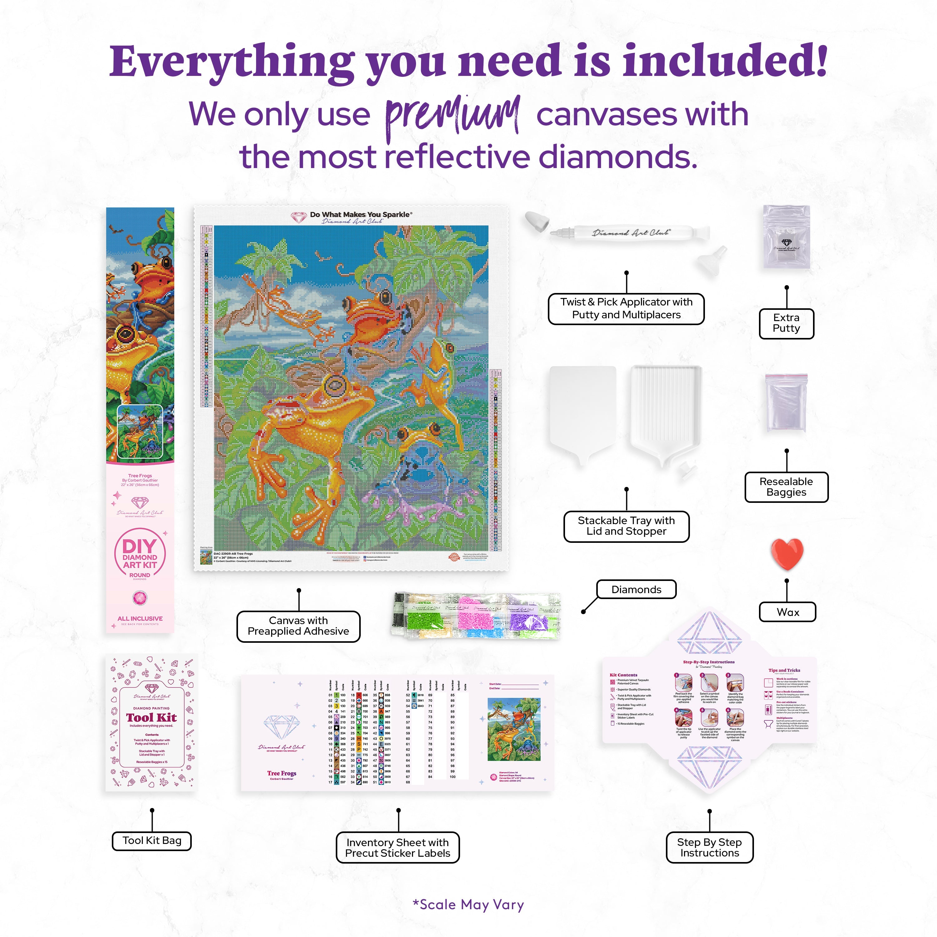 Tree Frogs – Diamond Art Club