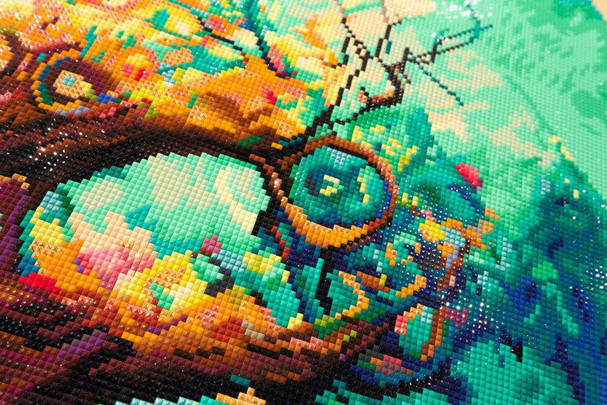 Diamond Painting Tree of Color 25.6" x 38.6" (65cm x 97.8cm) / Square with 85 Colors including 2 ABs and 3 Fairy Dust Diamonds / 102,573