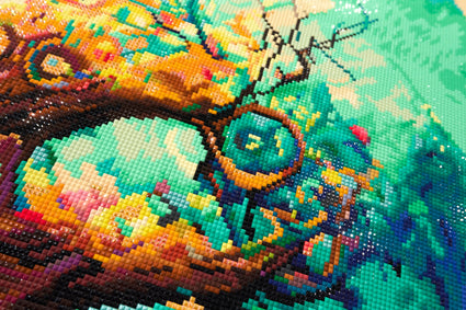 Diamond Painting Tree of Color 25.6" x 38.6" (65cm x 97.8cm) / Square with 85 Colors including 2 ABs and 3 Fairy Dust Diamonds / 102,573