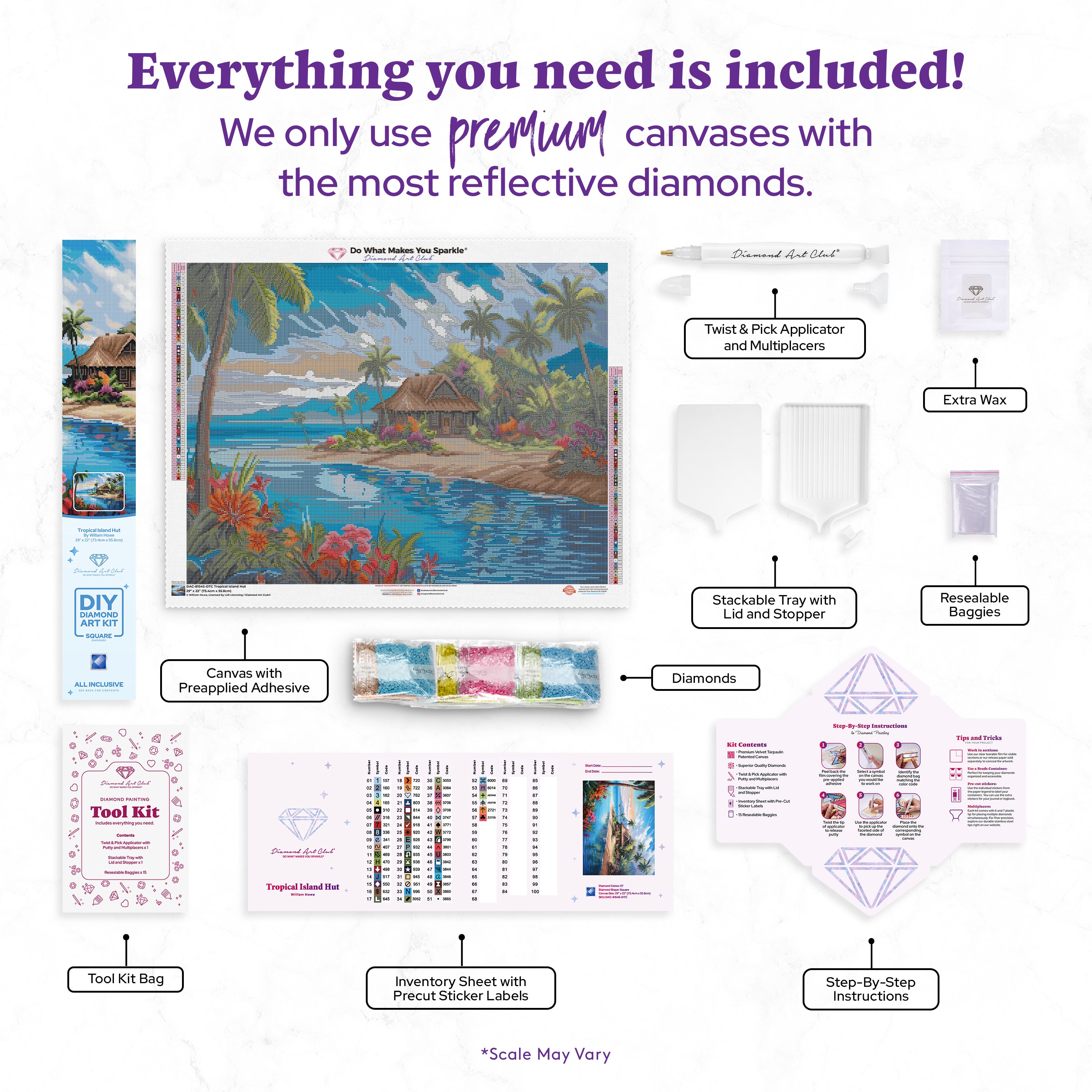 Tropical Island Hut – Diamond Art Club