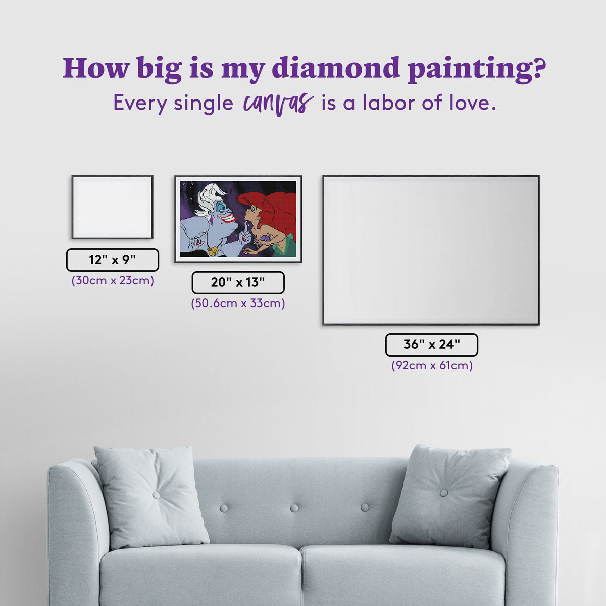 Diamond Painting Trust Your Heart 20" x 13" (50.6cm x 33cm) / Round with 31 Colors including 1 Electro Diamond and 4 Fairy Dust Diamonds / 22,080