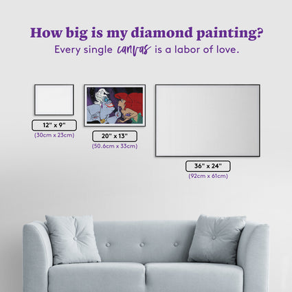 Diamond Painting Trust Your Heart 20" x 13" (50.6cm x 33cm) / Round with 31 Colors including 1 Electro Diamond and 4 Fairy Dust Diamonds / 22,080