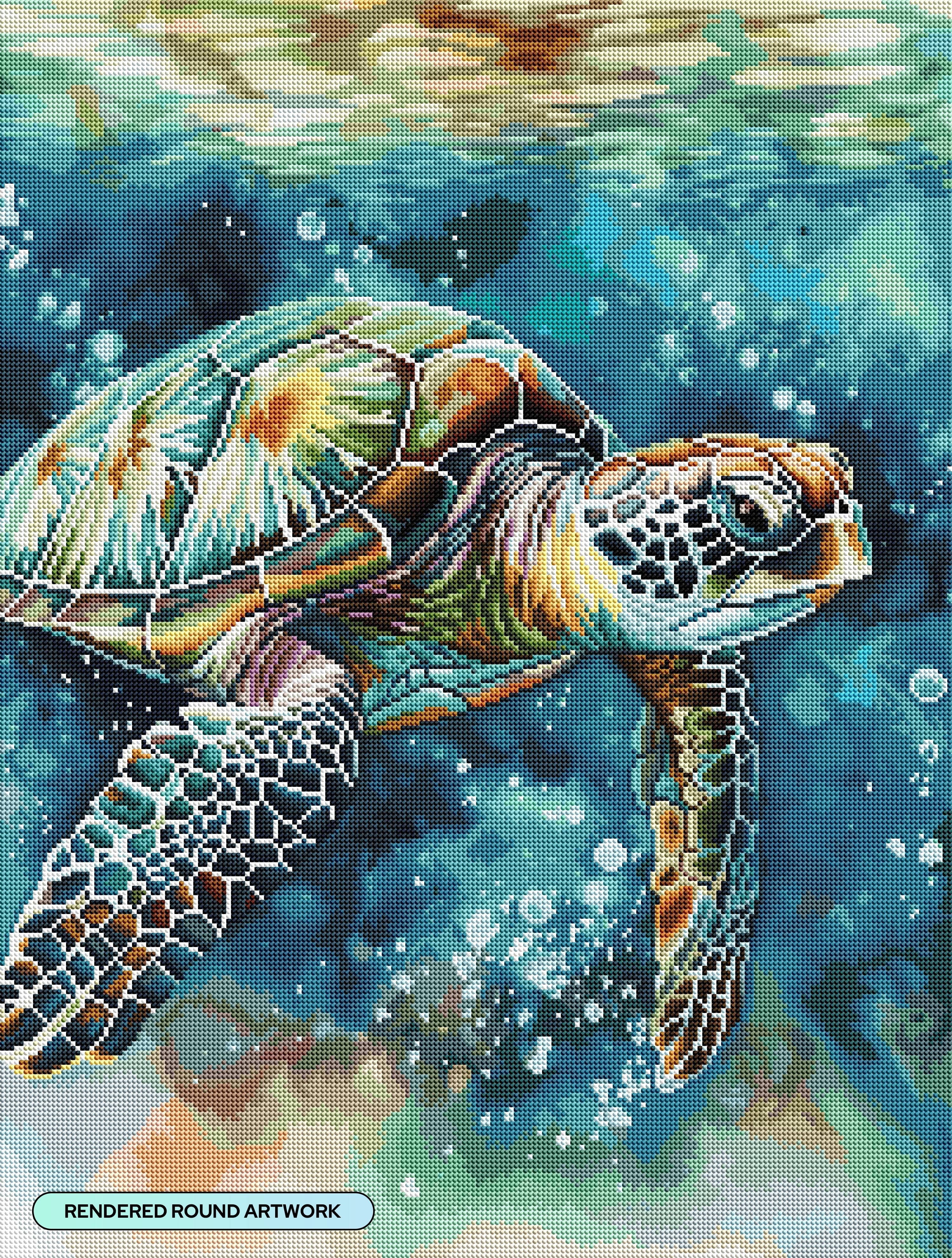 ★Original ART ‘Turtle’ Turtle – Diamond Art Club