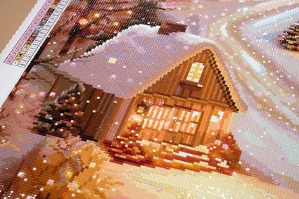 Diamond Painting Twilight Town 22" x 29" (55.8cm x 73.7cm) / Square with 76 Colors including 2 ABs and 1 Special Diamond and 3 Fairy Dust Diamonds / 66,304