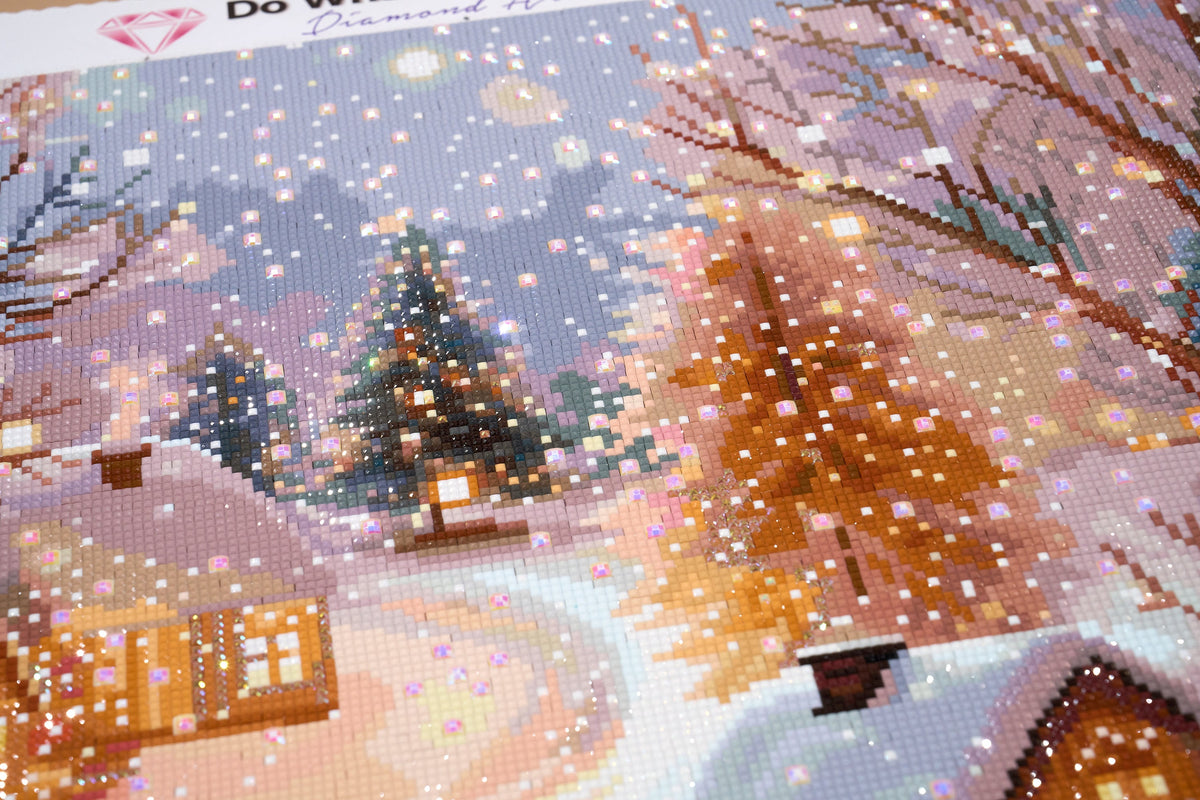 Diamond Painting Twilight Town 22" x 29" (55.8cm x 73.7cm) / Square with 76 Colors including 2 ABs and 1 Special Diamond and 3 Fairy Dust Diamonds / 66,304