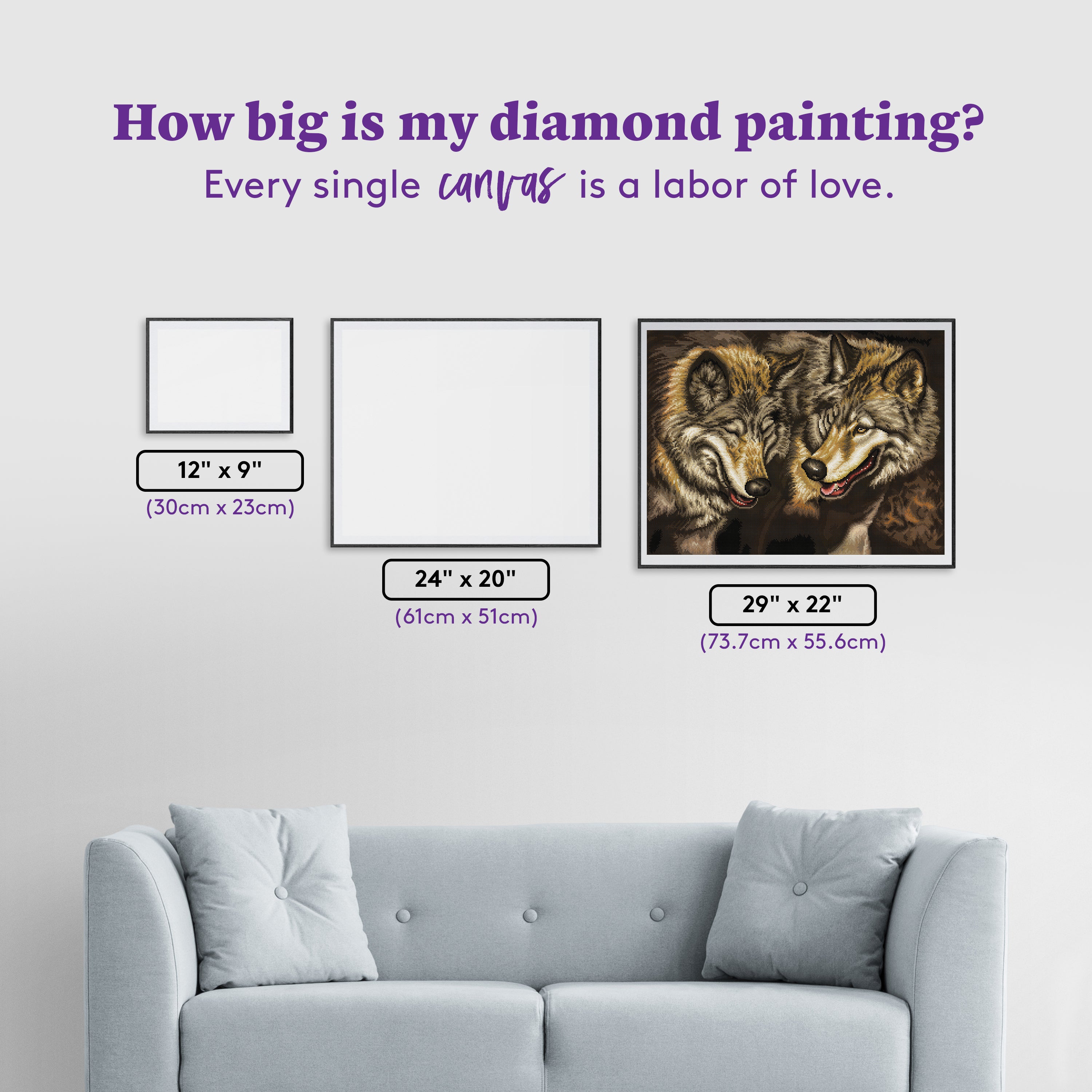 Two Wolves – Diamond Art Club