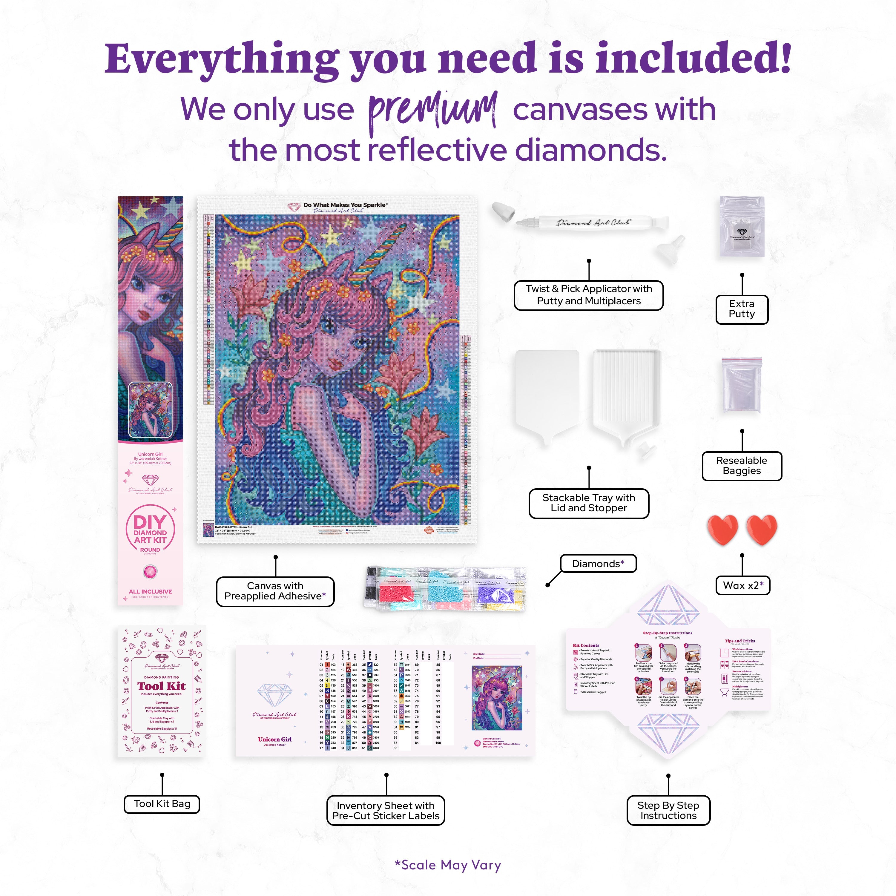 Unicorn Girl – Diamond Art Club
