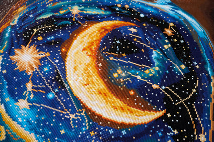 Diamond Painting Universe in a Bottle 25.6" x 45.7" (65cm x 115.7cm) / Square with 69 Colors including 1 AB and 3 Fairy Dust Diamonds / 121,365