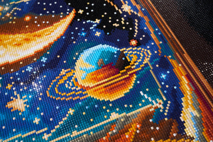 Diamond Painting Universe in a Bottle 25.6" x 45.7" (65cm x 115.7cm) / Square with 69 Colors including 1 AB and 3 Fairy Dust Diamonds / 121,365