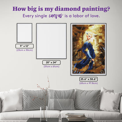 Diamond Painting Uranus 25.6" x 38.6" (65cm x 97.8cm) / Square with 69 Colors including 1 Iridescent Diamond and 2 Fairy Dust Diamonds / 102,573