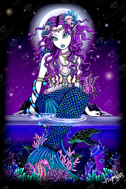 Diamond Painting Uxia Twilight 23.6" x 35.4" (60cm x 89.9cm) / Square with 84 Colors including 3 ABs and 2 Fairy Dust Diamonds / 87,001