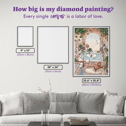 Diamond Painting Valentines Ducks 25.6" x 35.8" (65cm x 90.8cm) / Square With 70 Colors Including 2 ABs and 1 Iridescent Diamond and 4 Fairy Dust Diamonds / 95,265