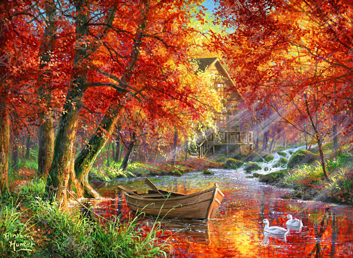 Diamond Painting Vibrant Morning 37.8" x 27.6" (96cm x 70cm) / Square with 76 Colors including 2 ABs and 6 Fairy Dust Diamonds / 108,184