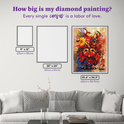 Diamond Painting Vivian & Vern 25.6" x 34.3" (65cm x 86.9cm) / Square with 66 Colors including 1 AB and 4 Fairy Dust Diamonds / 91,089
