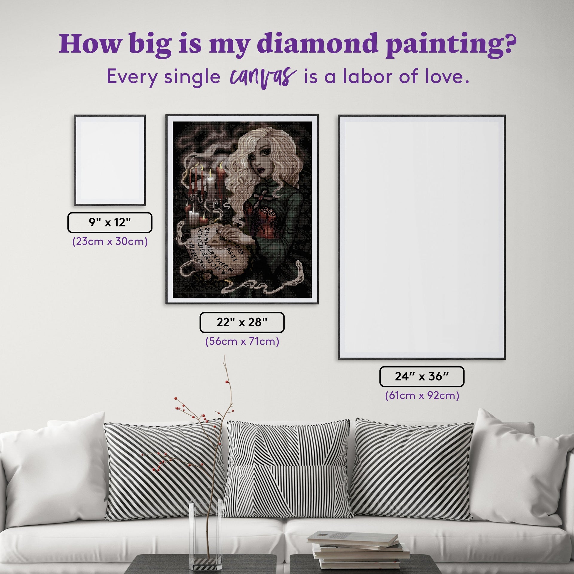 Diamond Painting Voices from the Other Side 22" x 28" (56cm x 71cm) / Square with 22 Colors including 4 ABs / 62,101