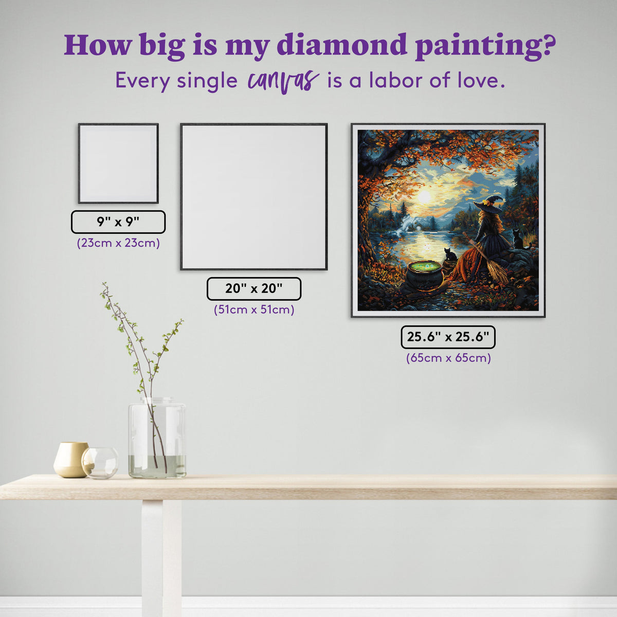 Diamond Painting Waiting for the Sun to Set 25.6" x 25.6" (65cm x 65cm) / Square with 59 Colors including 1 AB and 4 Fairy Dust Diamonds / 68,121