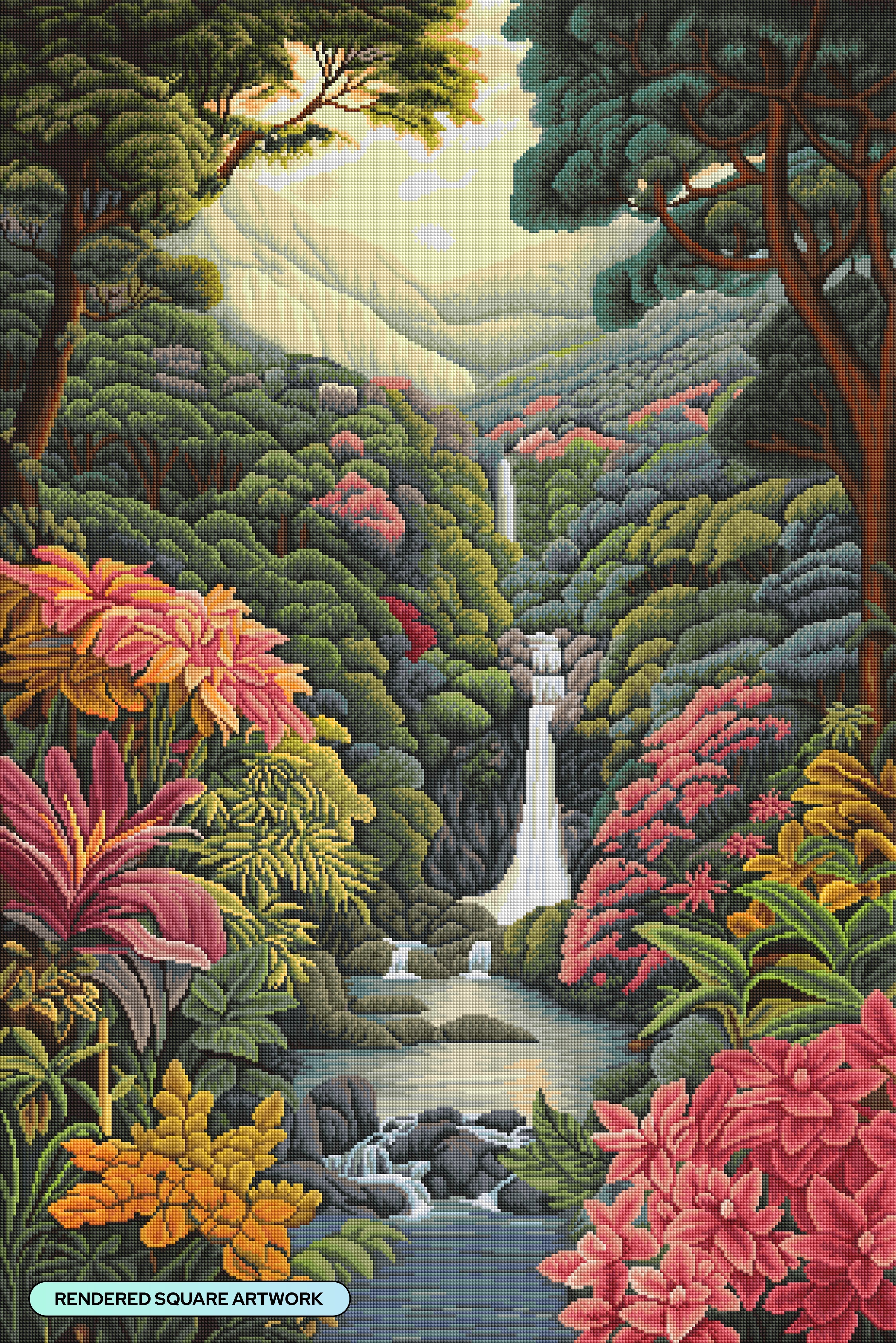Waterfall in a Jungle – Diamond Art Club