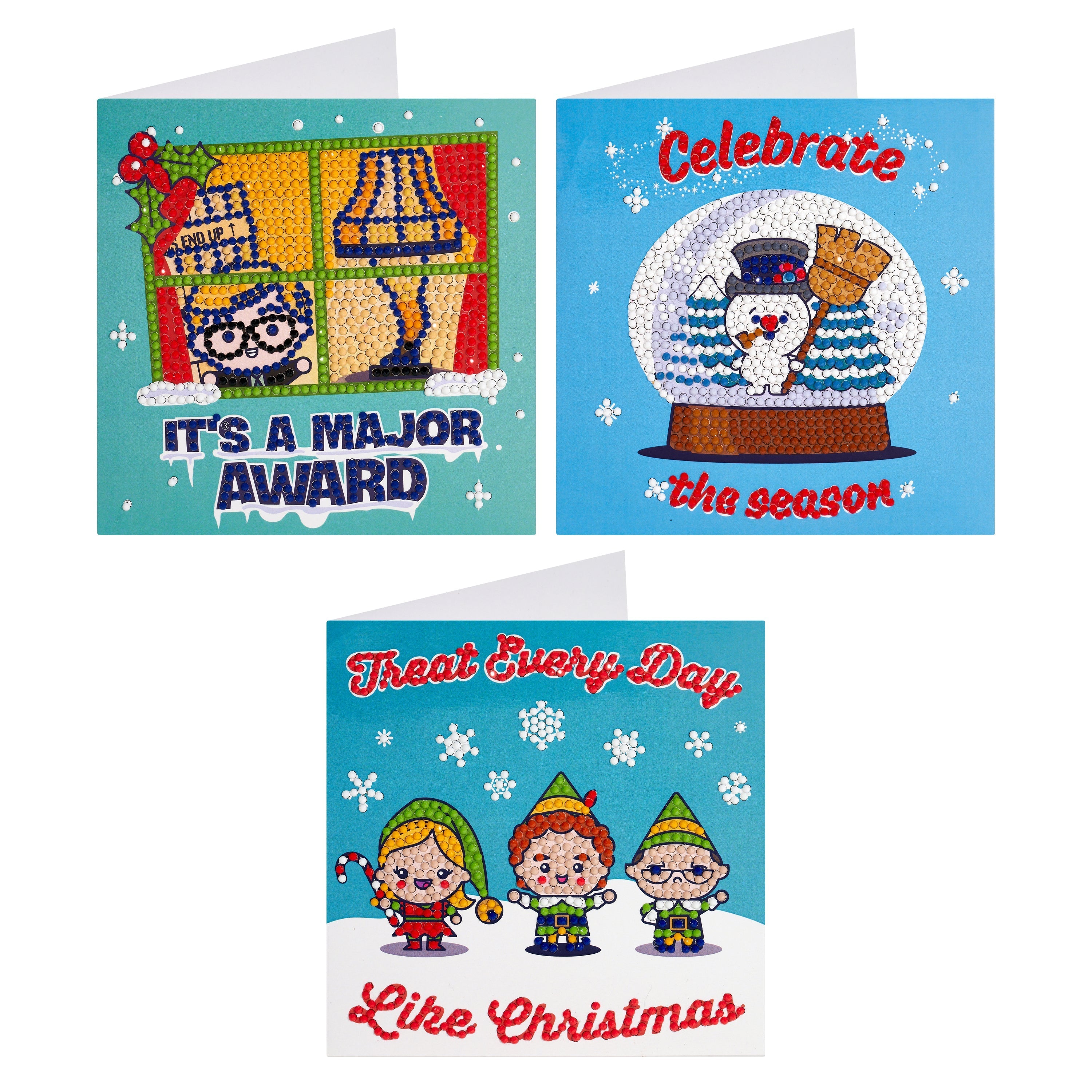 WB™ DIY Christmas Cards (3-Pack) – Diamond Art Club