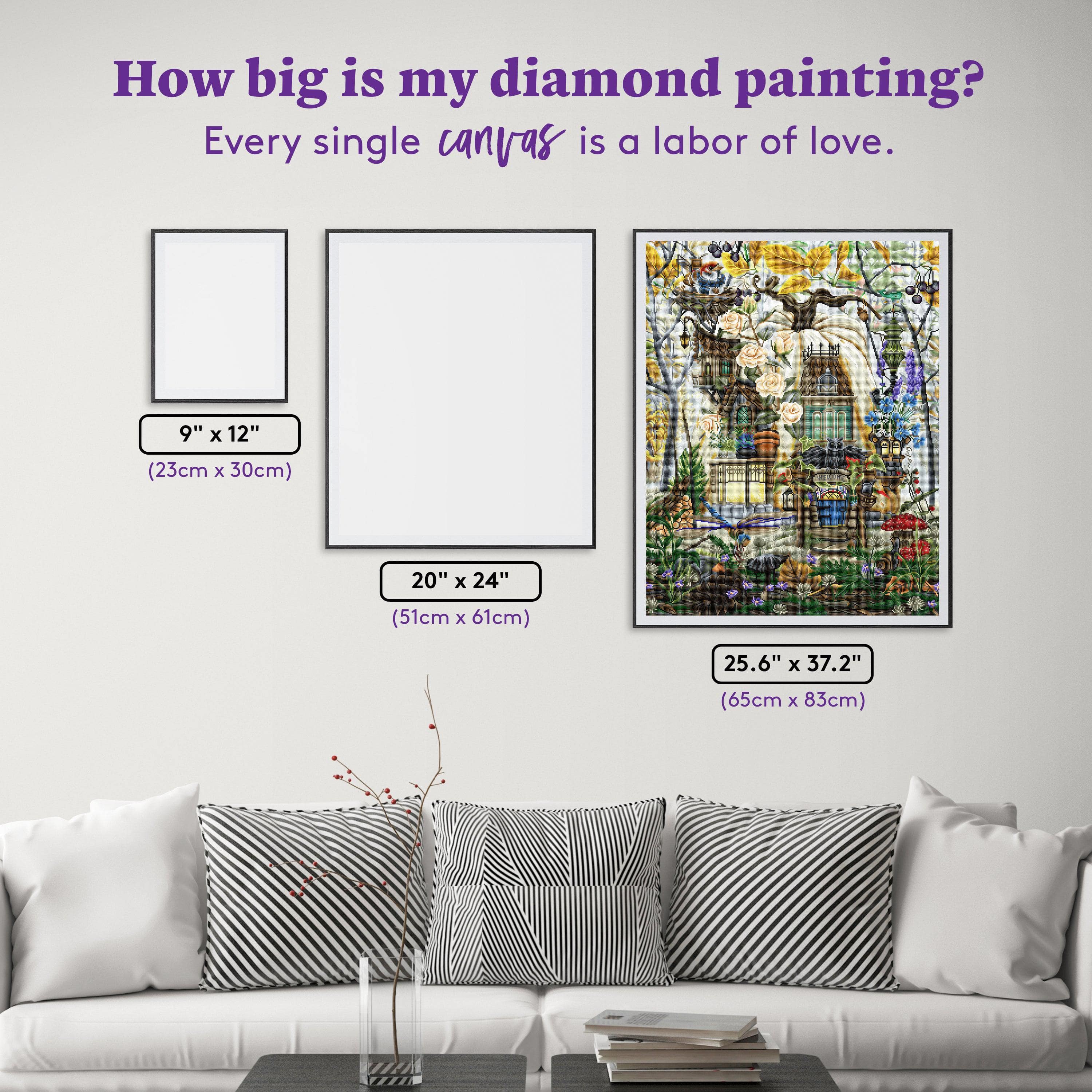 How to Frame a Diamond Art Painting - Diamond Painting House