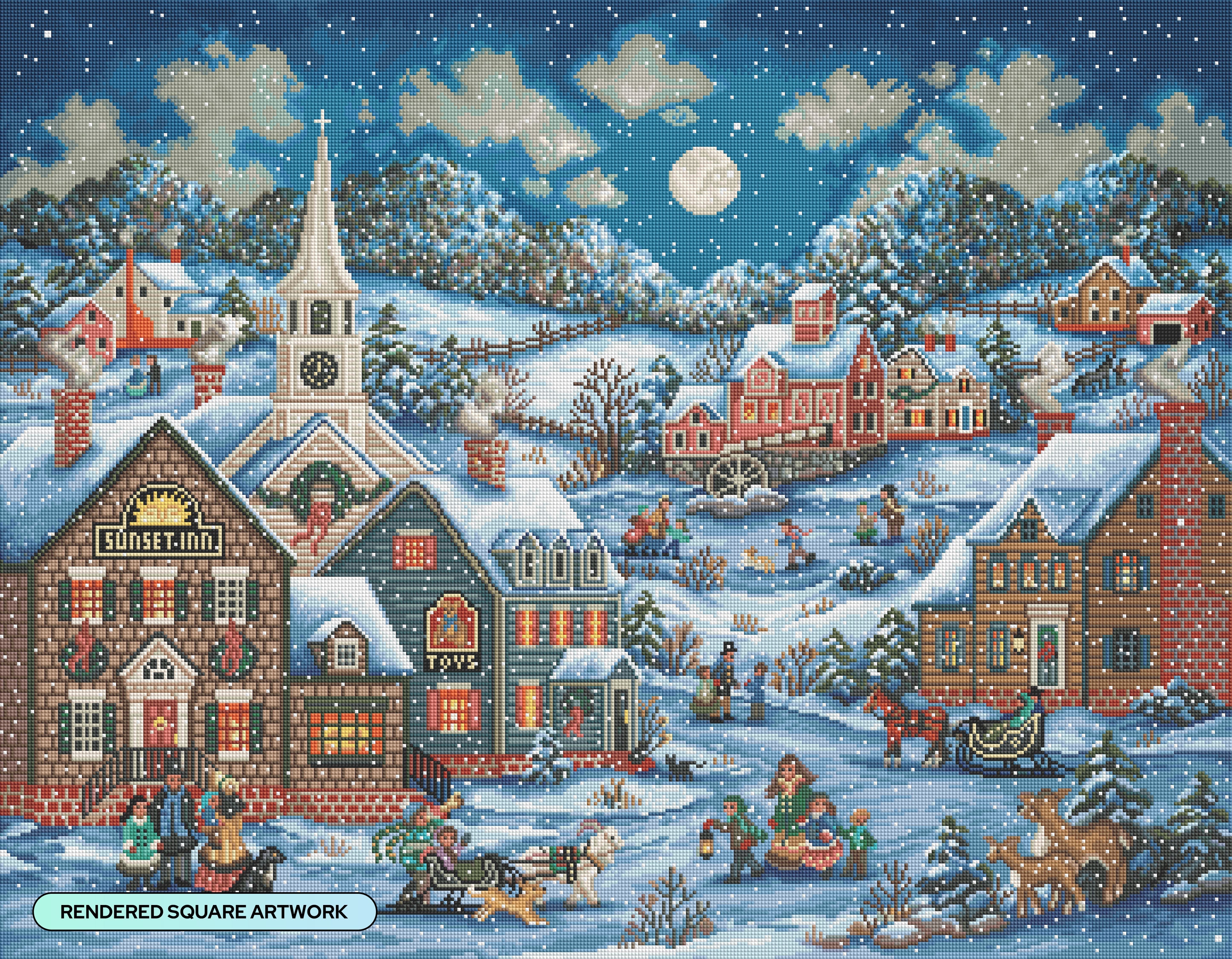 ダイヤモンドアートクラブ 『Welcoming the New Year』 Welcoming the New Year Diamond Painting Kit – Diamond Art Club