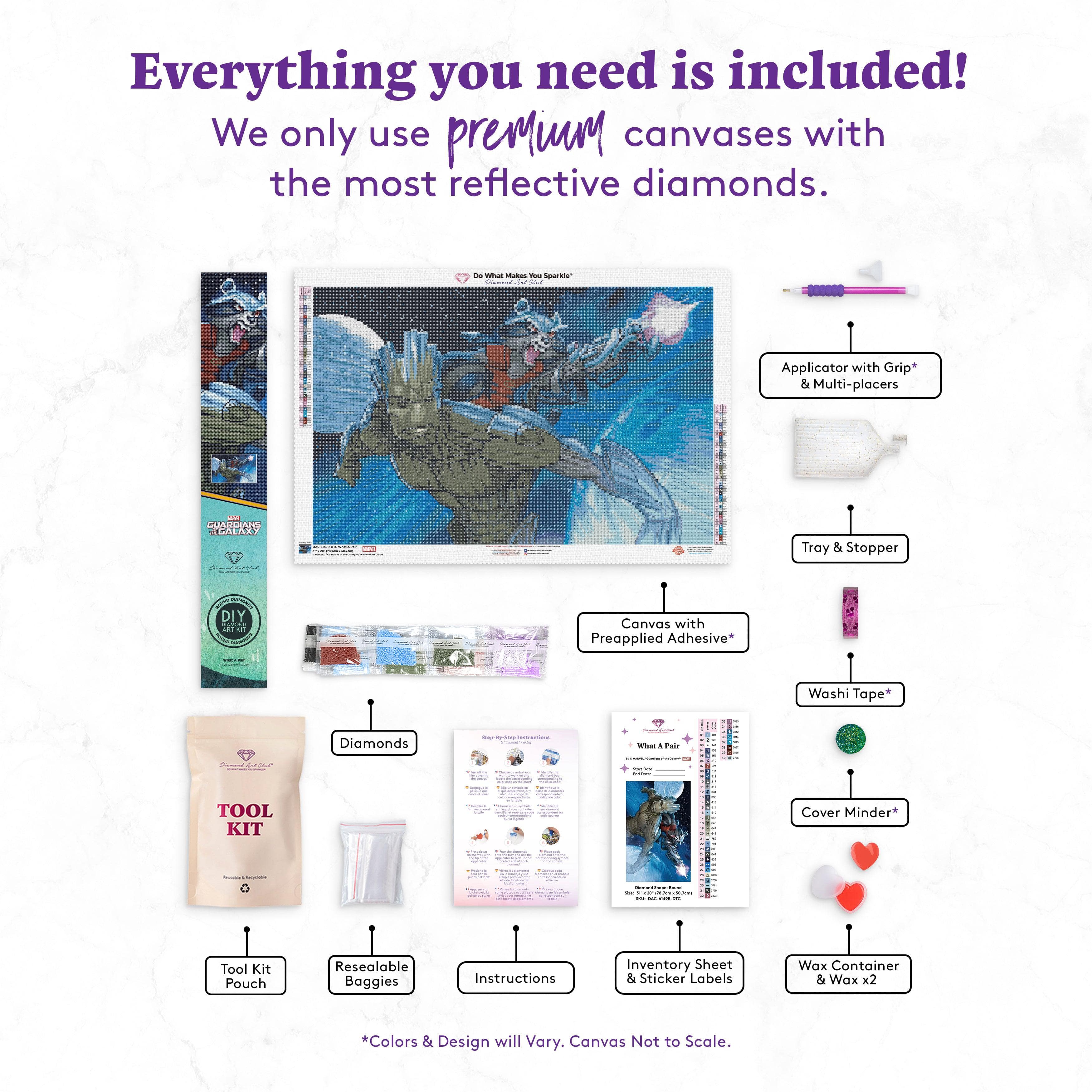Diamond Art Kit 16 in. x 20 in. Premium Reflection