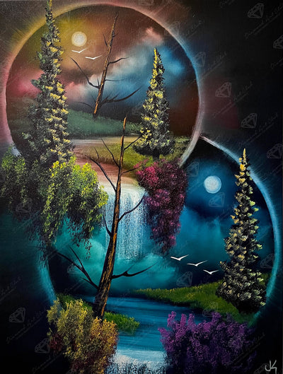 Diamond Painting When Worlds Collide 22" x 29" (55.8cm x 73.7cm) / Square with 76 Colors including 3 ABs and 2 Fairy Dust Diamonds / 66,304