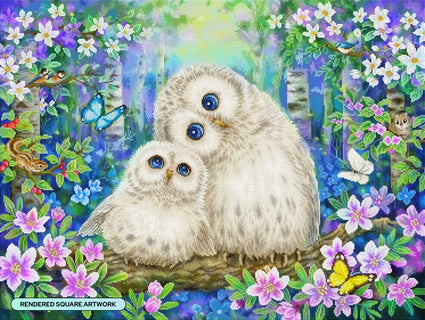 Diamond Painting Where Love Begins 36.6" x 27.6" (92.8cm x 69.9cm) / Square With 89 Colors Including 3 ABs and 2 Fairy Dust Diamonds / 104,813