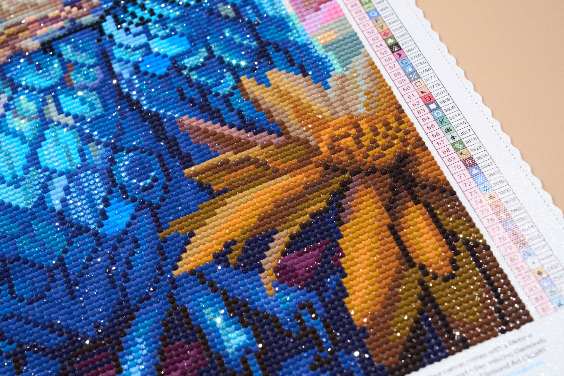 Diamond Painting Whimsical Watcher 13" x 17" (33cm x 42.7cm) / Round with 85 Colors including 2 ABs and 4 Fairy Dust Diamonds / 18,600