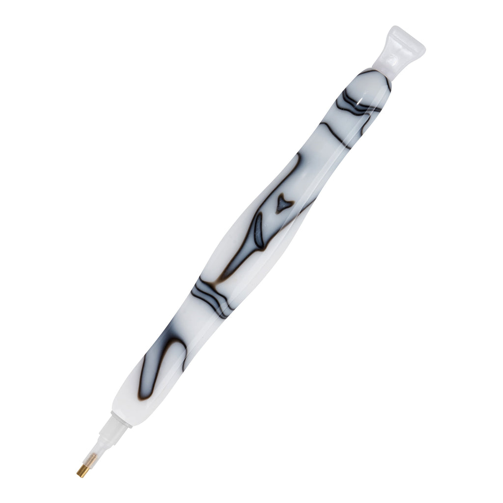 White & Onyx Swirl Colored Premium Drill Pen — Default Title