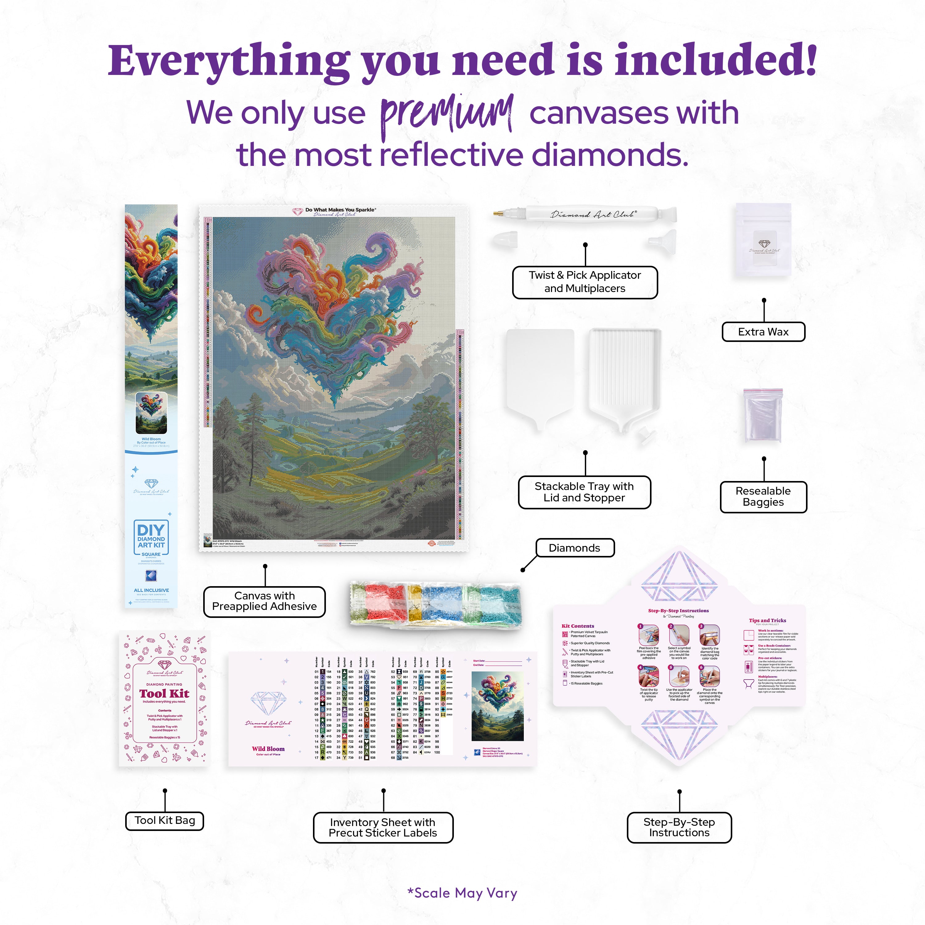 Wild Bloom ダイヤモンドアートキット – Diamond Art Club