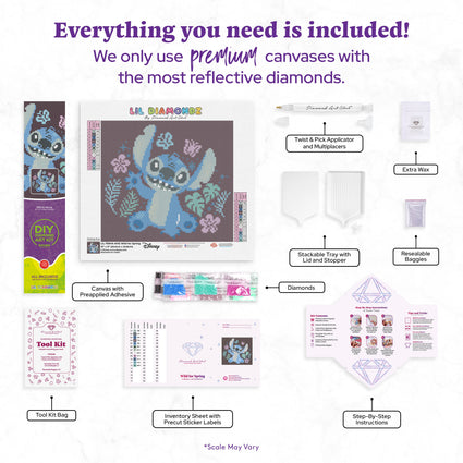 Diamond Painting Wild for Spring 10" x 9" (25cm x 22.8cm) / Round with 12 Colors including 2 ABs and 2 Fairy Dust Diamonds / 7,553