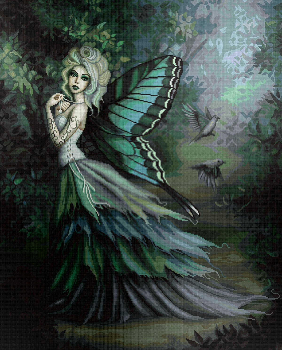 Diamond Painting Wind Spirit 27.6" x 34.3" (69.9cm x 86.9cm) / Square with 60 Colors including 4 Fairy Dust Diamonds / 98,069