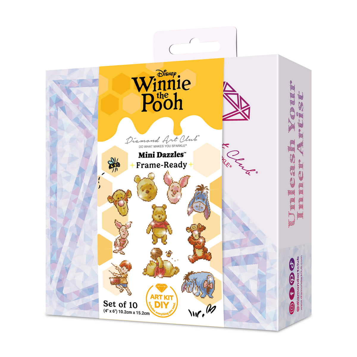 Diamond Painting Winnie the Pooh™ - Mini Dazzles™ 4" x 6" (10.2cm x 15.2cm) / Square With 28 Colors Including 28 Fairy Dust Diamonds / 6,356