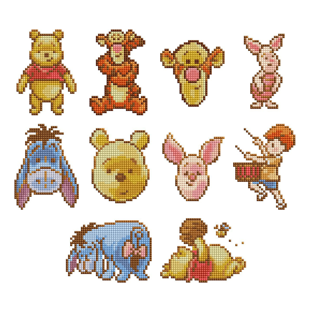 Diamond Painting Winnie the Pooh™ - Mini Dazzles™ 4" x 6" (10.2cm x 15.2cm) / Square With 28 Colors Including 28 Fairy Dust Diamonds / 6,356
