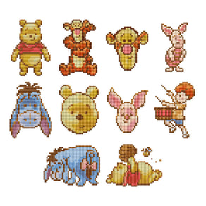 Diamond Painting Winnie the Pooh™ - Mini Dazzles™ 4" x 6" (10.2cm x 15.2cm) / Square With 28 Colors Including 28 Fairy Dust Diamonds / 6,356