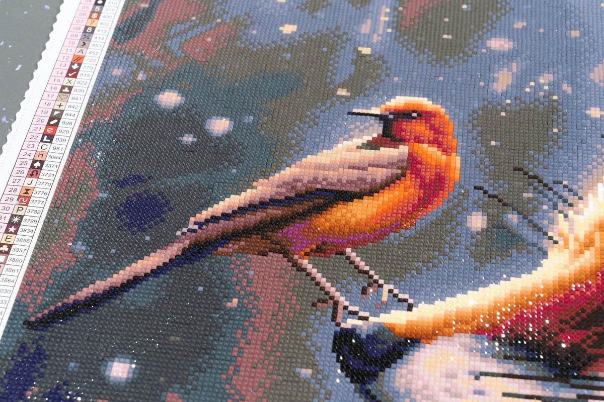Diamond Painting Winter Fox 28" x 20" (70.7cm x 50.3cm) / Square with 42 Colors including 1 AB and 2 Fairy Dust Diamonds / 57,368