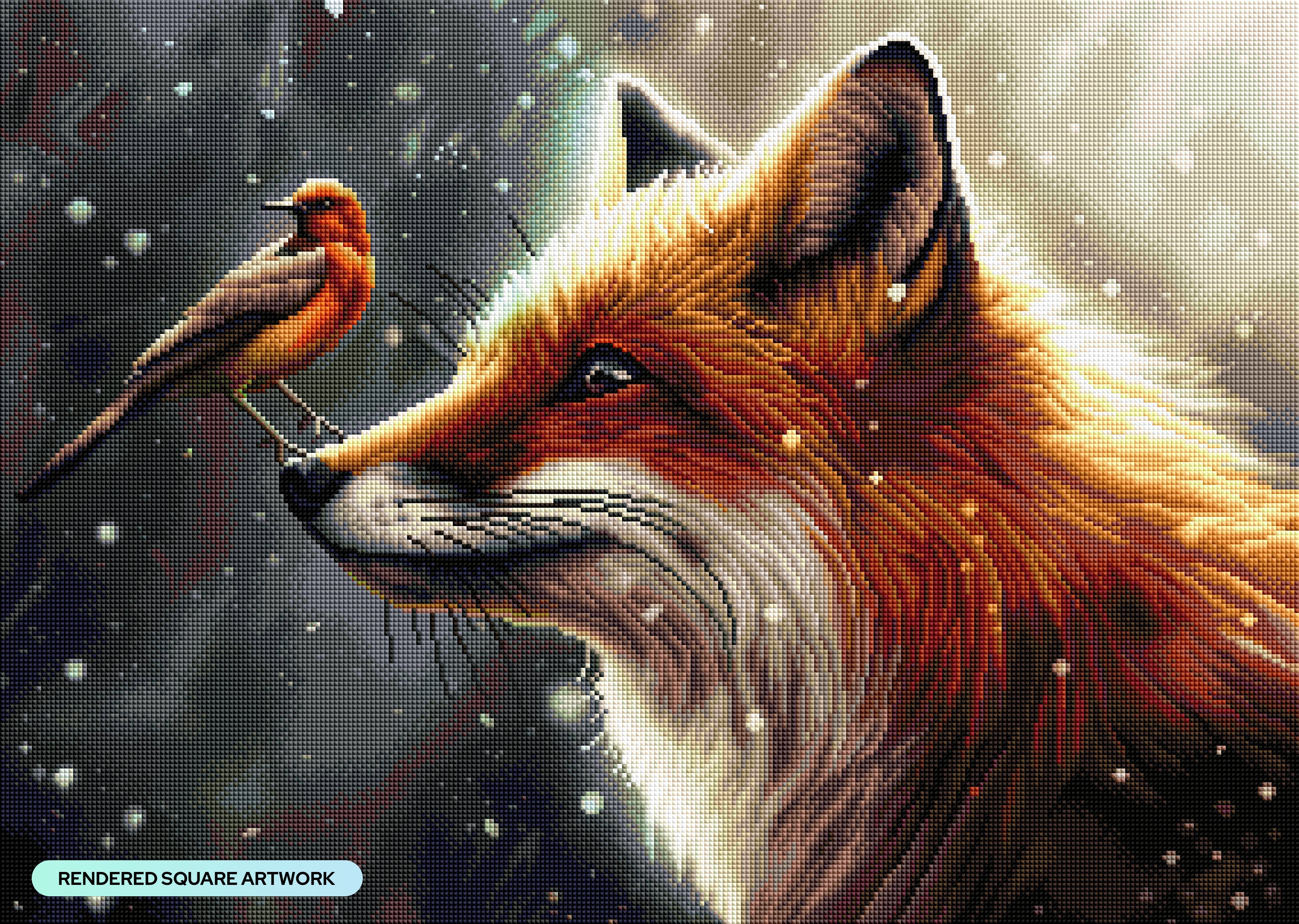 ダイヤモンドアートクラブ Good Tidings Fox Good Tidings Fox – Diamond Art Club