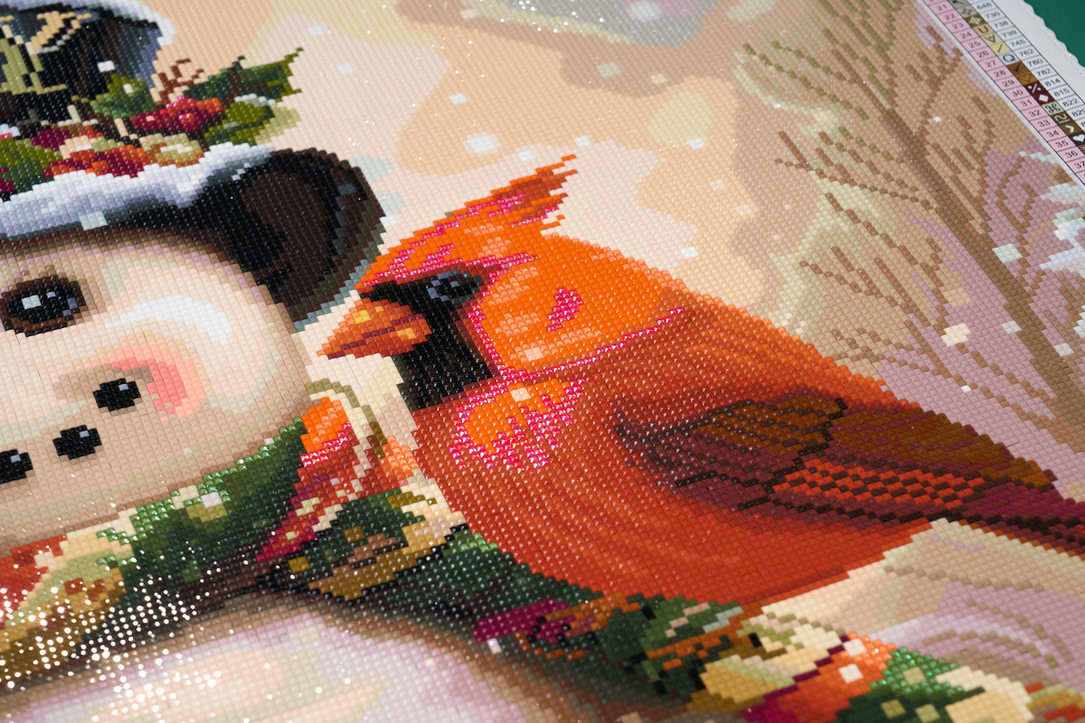 Diamond Painting Winter Joy 28" x 22" (70.7cm x 55.8cm) / Square with 88 Colors including 1 AB and 4 Fairy Dust Diamonds / 63,616