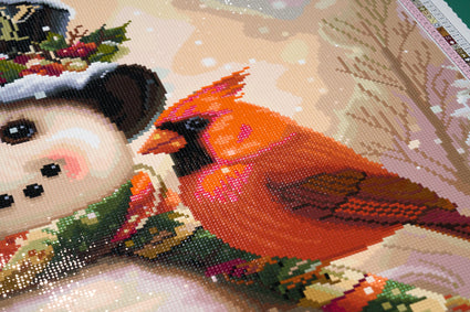 Diamond Painting Winter Joy 28" x 22" (70.7cm x 55.8cm) / Square with 88 Colors including 1 AB and 4 Fairy Dust Diamonds / 63,616