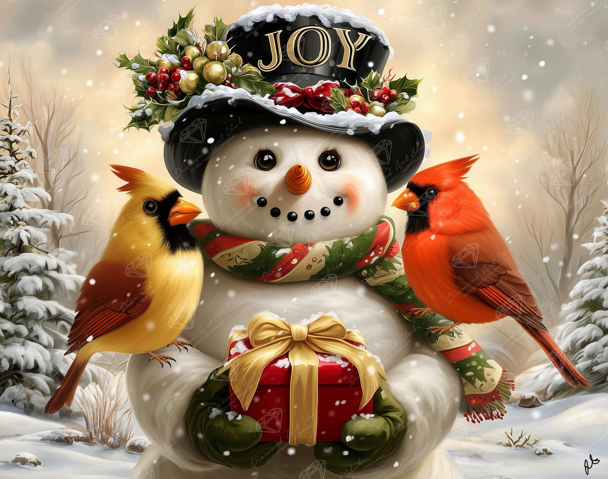 Diamond Painting Winter Joy 28" x 22" (70.7cm x 55.8cm) / Square with 88 Colors including 1 AB and 4 Fairy Dust Diamonds / 63,616
