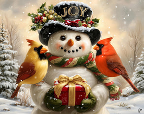 Diamond Painting Winter Joy 28" x 22" (70.7cm x 55.8cm) / Square with 88 Colors including 1 AB and 4 Fairy Dust Diamonds / 63,616