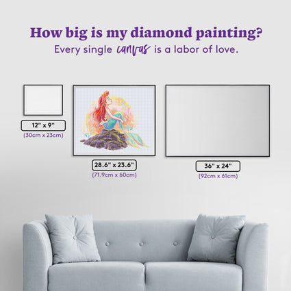 Diamond Painting Wishing 28.6" x 23.6" (71.9cm x 60cm) / Square with 67 Colors including 1 AB and 5 Fairy Dust Diamonds / 69,649